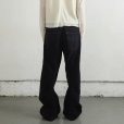 画像4: 【NVRFRGT(ネヴァーフォーゲット)】3D TWISTED WIDE LEG 5P PANTS CORDUROY　”Black” (4)
