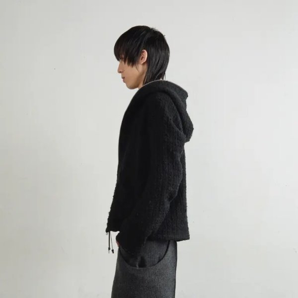 画像4: 【NVRFRGT(ネヴァーフォーゲット)】FULL ZIP UP HOODIE　”Black”