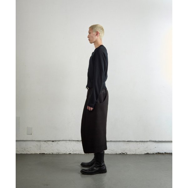 画像3: 【NVRFRGT(ネヴァーフォーゲット)】S CURVED UTILITY CAPRI TROUSERS　”Brown”