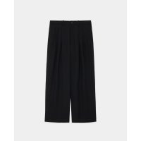 【MARKAWARE(マーカウェア)】ORGANIC WOOL SURVIVAL CLOTH／TRIPLE PLEATED WIDE TROUSERS ”BLACK”