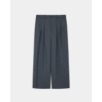 【MARKAWARE(マーカウェア)】ORGANIC WOOL SURVIVAL CLOTH／TRIPLE PLEATED WIDE TROUSERS ”FOREST GRAY”