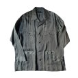 画像2: 【ANTHEM A(アンセムエー)】PIGMENT CUPRO OPEN COLLAR SHIRTS/ CHARCOAL (2)