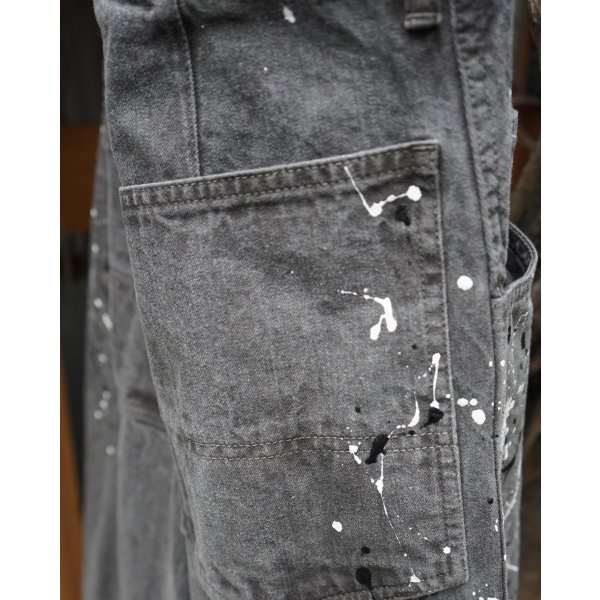 画像6: 【ensou.(エンソウ)】Splash Painter Jeans/ Sumi-dyed Grey