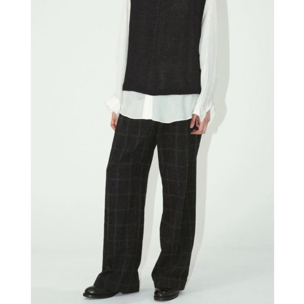 画像1: 【ensou.(エンソウ)】Doni's Trousers/ Black Check