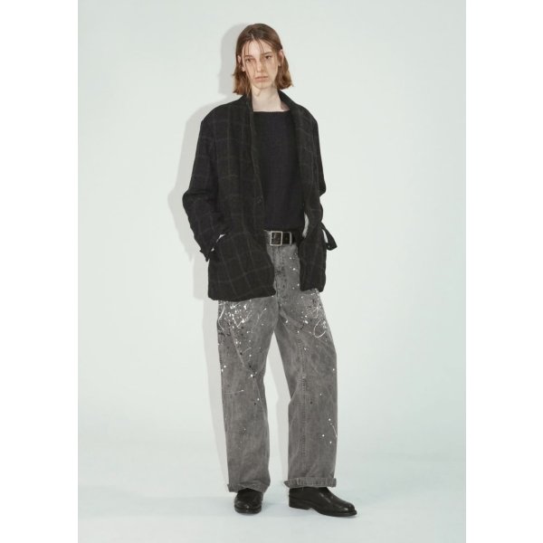 画像7: 【ensou.(エンソウ)】Splash Painter Jeans/ Sumi-dyed Grey