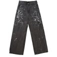 画像2: 【ensou.(エンソウ)】Splash Painter Jeans/ Sumi-dyed Grey (2)
