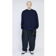 画像3: 【UNTRACE(アントレース)】レザーパッチベイカーパンツ(_190)/ DARK NAVY