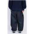 画像6: 【UNTRACE(アントレース)】レザーパッチベイカーパンツ(_190)/ DARK NAVY