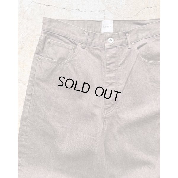 画像2: 【BISOWN(ビソウン)】BISOWN WIDE DENIM/ BROWN BLEACH