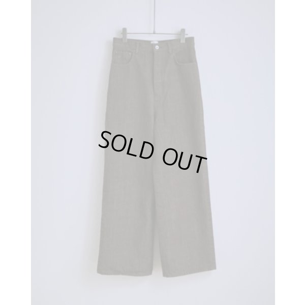 画像1: 【BISOWN(ビソウン)】BISOWN WIDE DENIM/ BROWN BLEACH