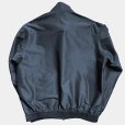 画像3: 【marka(マーカ)】FLIGHT JACKET - WOOL SILK HIGH COUNT TYPEWRITER 　”CHAMBRAY BLACK” (3)