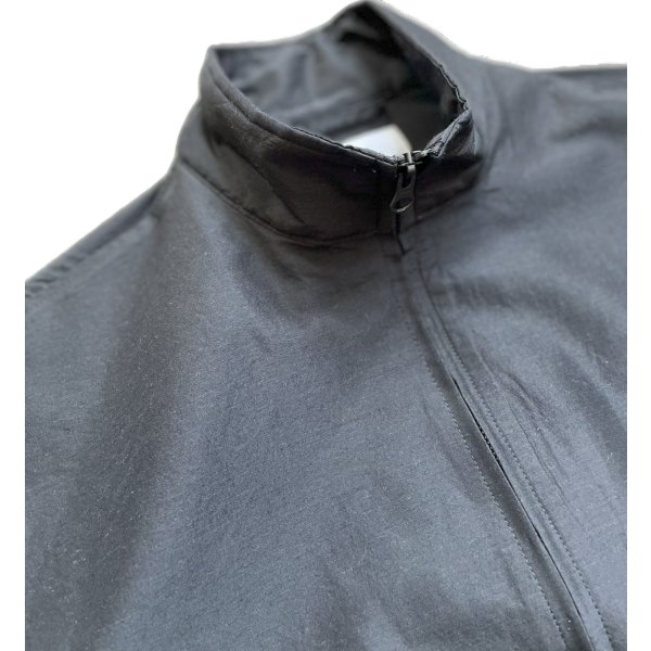 画像4: 【marka(マーカ)】FLIGHT JACKET - WOOL SILK HIGH COUNT TYPEWRITER 　”CHAMBRAY BLACK”