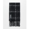 画像1: (予約商品)【OUR LEGACY(アワーレガシー)】ESTATE SCARF/ Black Fuzzy Alpaca Check (1)