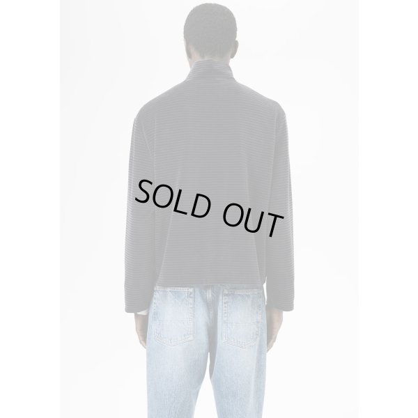 画像6: 【OUR LEGACY(アワーレガシー)】SHRUNKEN FULLZIP POLO/ Phantom Stripe Velour