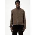 画像2: (予約商品)【OUR LEGACY(アワーレガシー)】SHRUNKEN FULLZIP POLO/ Brown Sparse Buckle Weave (2)