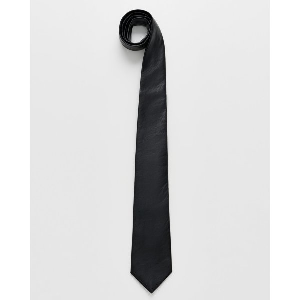画像1: (予約商品)【OUR LEGACY(アワーレガシー)】TIE/ Black Real Fake Leather