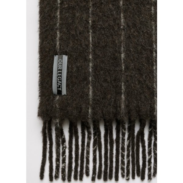 画像2: (予約商品)【OUR LEGACY(アワーレガシー)】ESTATE SCARF/ Brown Pinstripe Fuzzy Alpaca