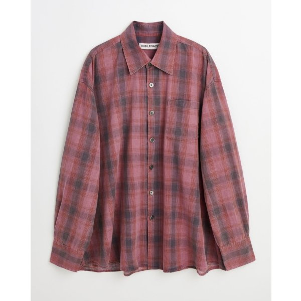 画像1: (予約商品)【OUR LEGACY(アワーレガシー)】BORROWED SHIRT/ Idaho Flannel Check