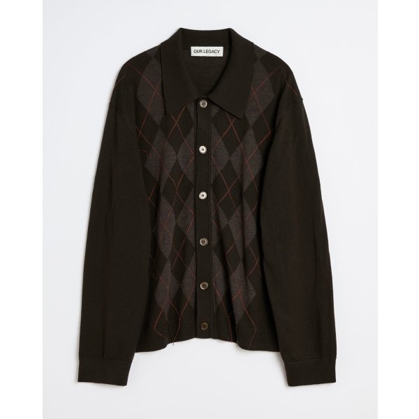 画像1: (予約商品)【OUR LEGACY(アワーレガシー)】EVENING POLO/ Pub Argyle Fine Wool