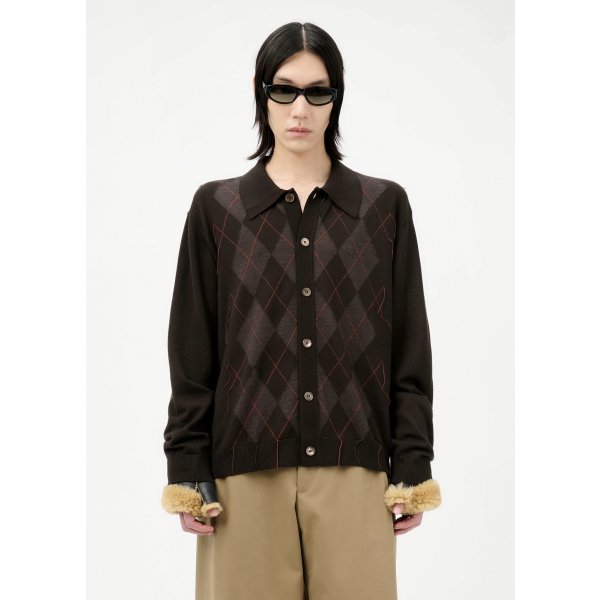 画像2: (予約商品)【OUR LEGACY(アワーレガシー)】EVENING POLO/ Pub Argyle Fine Wool