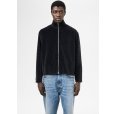 画像2: (予約商品)【OUR LEGACY(アワーレガシー)】SHRUNKEN FULLZIP POLO/ Phantom Stripe Velour (2)