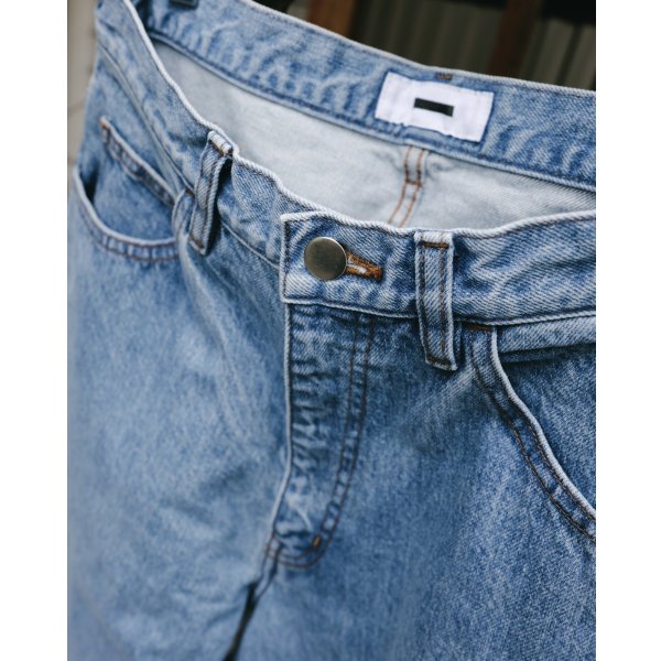 画像2: 【REVERBERATE(リバーバレイト)】DENIM PANTS(BAGGY)/ SAX BLUE