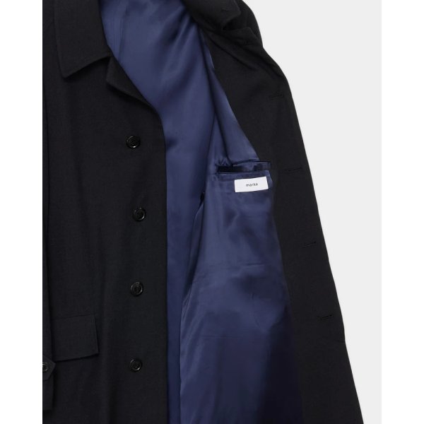 画像4: 【marka(マーカ)】RAGLAN SLEEVE COAT 　”CHAMBRAY BLACK”