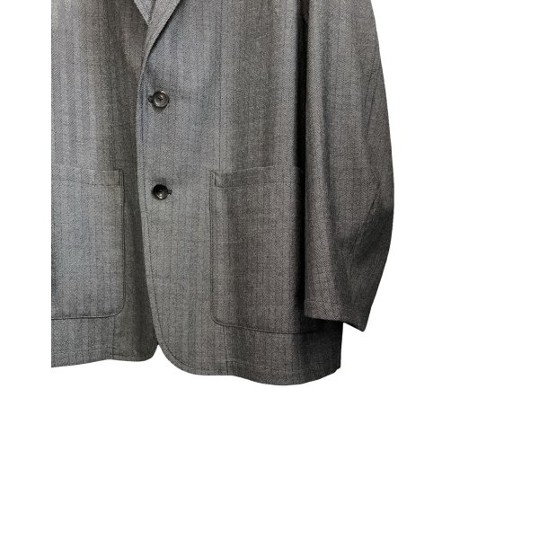 画像5: 【marka(マーカ)】STROLL AROUND JACKET／ウールサージ ワッシャータンブラー 　”Herringbone”