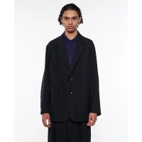 【marka(マーカ)】STROLL AROUND JACKET／ウールサージ ワッシャータンブラー 　”Chambray Black”