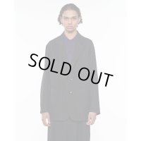 【marka(マーカ)】STROLL AROUND JACKET／ウールサージ ワッシャータンブラー 　”Chambray Black”