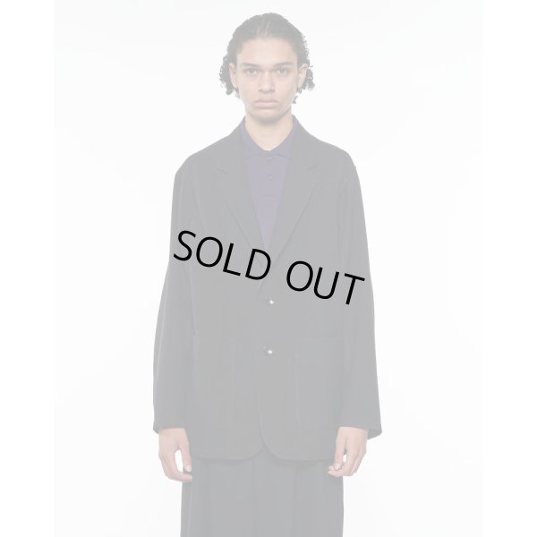 画像1: 【marka(マーカ)】STROLL AROUND JACKET／ウールサージ ワッシャータンブラー 　”Chambray Black”