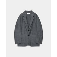 【marka(マーカ)】STROLL AROUND JACKET／ウールサージ ワッシャータンブラー 　”Herringbone”