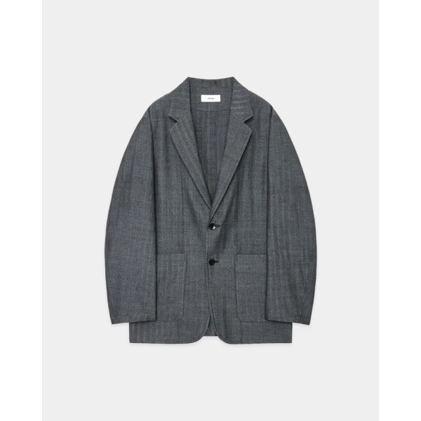 画像1: 【marka(マーカ)】STROLL AROUND JACKET／ウールサージ ワッシャータンブラー 　”Herringbone”