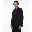 画像2: 【marka(マーカ)】STROLL AROUND JACKET／ウールサージ ワッシャータンブラー 　”Chambray Black” (2)