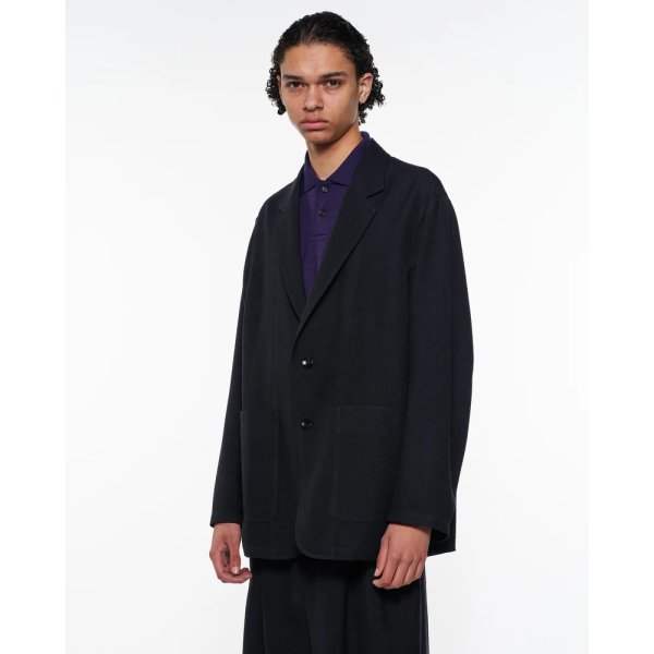画像2: 【marka(マーカ)】STROLL AROUND JACKET／ウールサージ ワッシャータンブラー 　”Chambray Black”