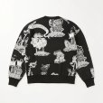画像2: 【FAF(エフエーエフ)】Newcommune Island Jaquard Knit　””Black” (2)