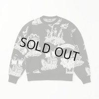 【FAF(エフエーエフ)】Newcommune Island Jaquard Knit　””Black”