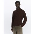 画像2: 【MARKAWARE(マーカウェア)】Super 160’s Wool Washable Knit Long Sleeve Polo　”Olive Drab” (2)