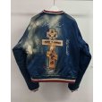 画像2: 【LES SIX(レシス)】Orthodox Rebel Souvenir Jacket / Blue×Red (2)