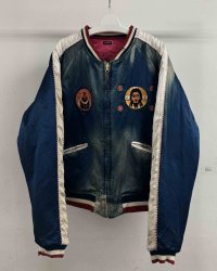 【LES SIX(レシス)】Orthodox Rebel Souvenir Jacket / Blue×Red