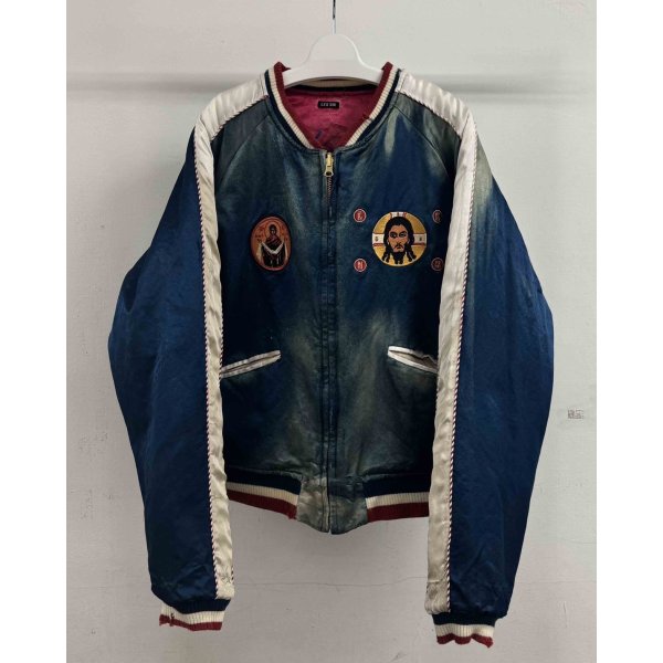 画像1: 【LES SIX(レシス)】Orthodox Rebel Souvenir Jacket / Blue×Red