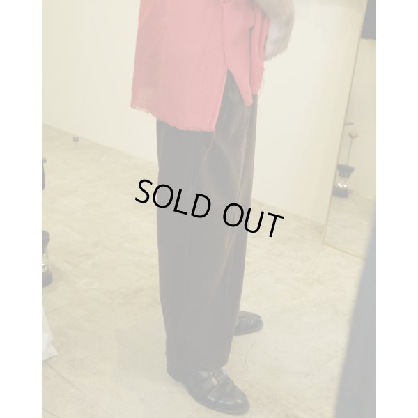 画像4: 【BISOWN(ビソウン)】CORDUROY 2TUCK WIDE TROUSERS/ BROWN