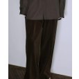画像6: 【BISOWN(ビソウン)】CORDUROY 2TUCK WIDE TROUSERS/ BROWN (6)