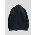 画像2: 【MARKAWARE(マーカウェア)】TUXEDO COVERALL (POLWARTH TUXEDO CLOTH)  "BLACK” (2)