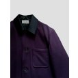 画像4: 【MARKAWARE(マーカウェア)】TUXEDO COVERALL (POLWARTH TUXEDO CLOTH)  "PURPLE” (4)