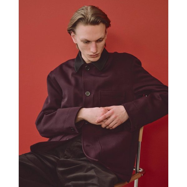 画像4: 【MARKAWARE(マーカウェア)】TUXEDO COVERALL (POLWARTH TUXEDO CLOTH)  "BLACK”