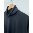 画像4: 【marka(マーカ)】ウォッシャブルウール天竺 / タートルネック　”Black” (4)