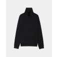 画像1: 【marka(マーカ)】ウォッシャブルウール天竺 / タートルネック　”Black” (1)