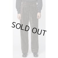 【IRENISA(イレニサ)】ONE TUCK STRAIGHT TROUSERS /  DARK BROWN