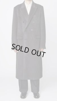 【IRENISA(イレニサ)】DOUBLE-BREASTED CHESTER COAT / GREEN BLACK